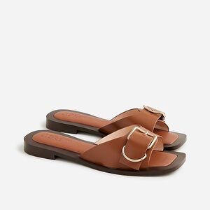 J. Crew Callie sandals in leather cedar brown size 9.5